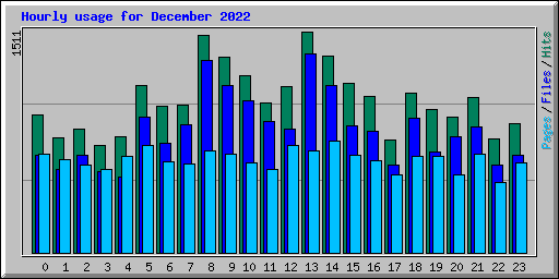 Hourly usage for December 2022